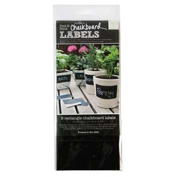 Rectangle Labels Wallies Chalkboard, WLE16044