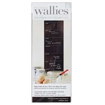 Weekly Wall Calendar Wallies Chalkboard, WLE16069