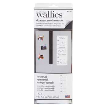 Weekly Calendar Wallies Dry Erase, WLE16207
