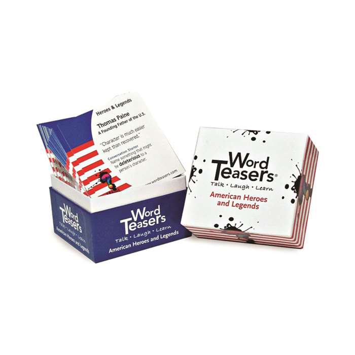 Wordteasers Flash Cards American Heroes And Legends - Wt-7236 By Word Teasers