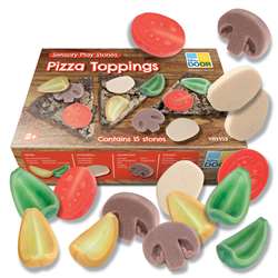 Sensory Play Stones Pizza Toppings, YUS1153