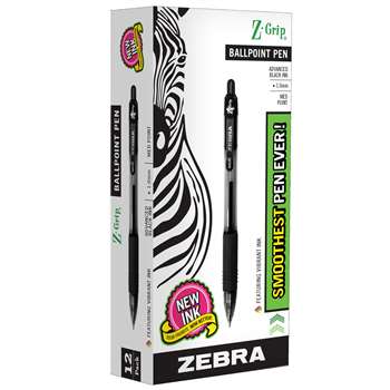 Z Grip Ballpoint Pen Black - Zeb22210 By Zebra Pen