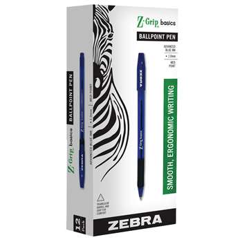 Z Grip Blue Basics Stick Pens Dozen, ZEB23620