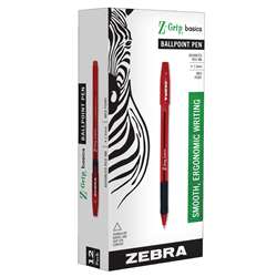 Z Grip Red Basics Stick Pens Dozen, ZEB23630