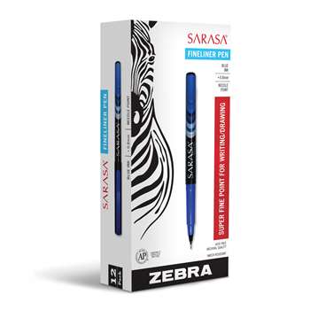 Blue Zebra Sarsa Fineline Pen-12 Pack