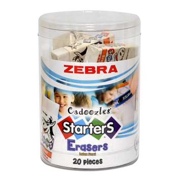 Cadoozles Block Erasers 20Pc Cup, ZEB82118