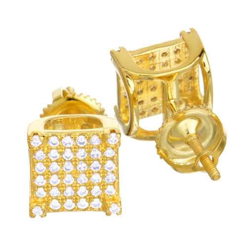 BRASS SCREWBACK EARRING / BE 032