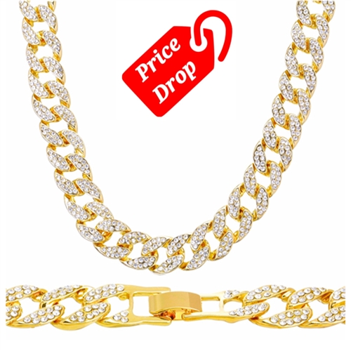 FULL STONE CUBAN CHAIN / CSN 016
