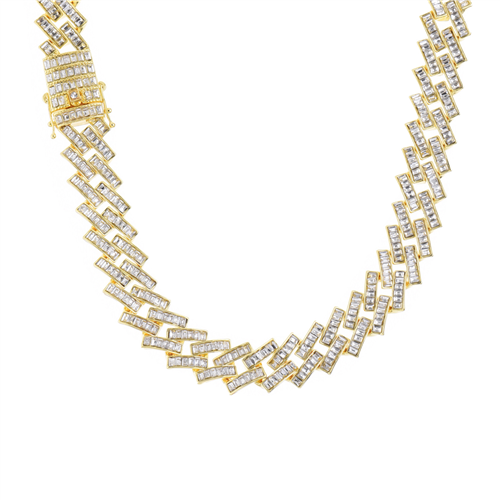 BAGUETTE STONE MIAMI CUBAN CHAIN / CSN 120
