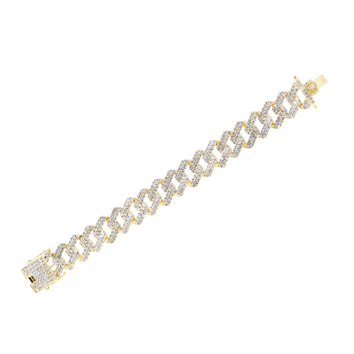 FULL STONE MIAMI CUBAN BRACELET / CSN 220 08
