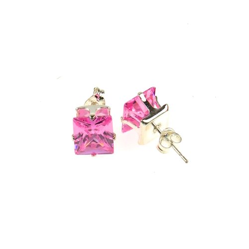 PRONG SET PUSH BACK / EPC SQ ( SQUARE PINK )