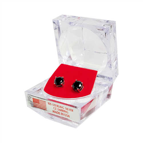 PUSH BACK PRONG CLEAR CASE / EPRCB ( BLACK ROUND )