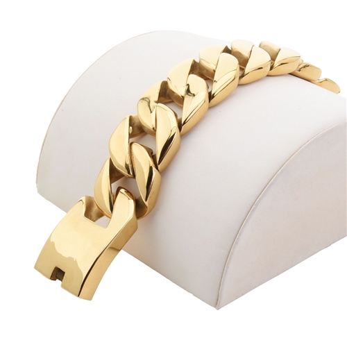 STAINLESS STEEL MIAMI CUBAN BRACELET / SJB 035