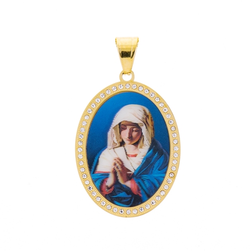 3D HOLOGRAM PICTURE STAINLESS STEEL  PENDANT / SP 098