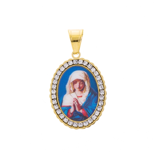 3D HOLOGRAM PICTURE STAINLESS STEEL  PENDANT / SP 099