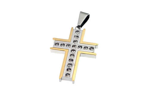 STAINLESS STEEL CROSS PENDANT / SSC 034