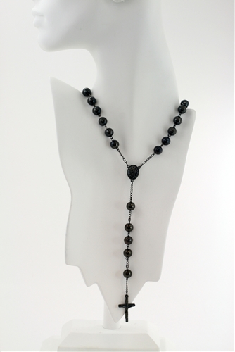 STAINLESS STEEL CROSS ROSARY / SSN ROSARY LARGE