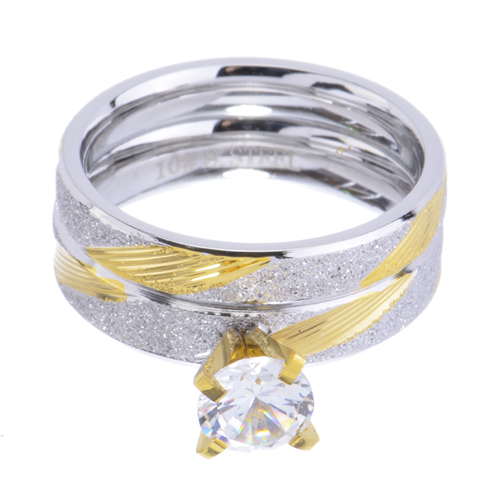 WOMEN'S STAINLESS STEEL WEDDING RING / SSR 329