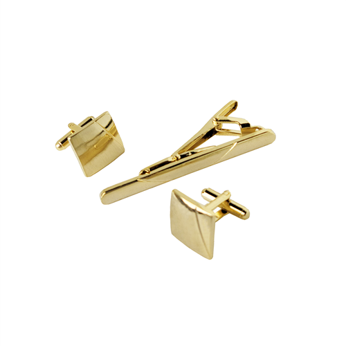 CUFFLINKS & TIE CLIP SET / TCF 005