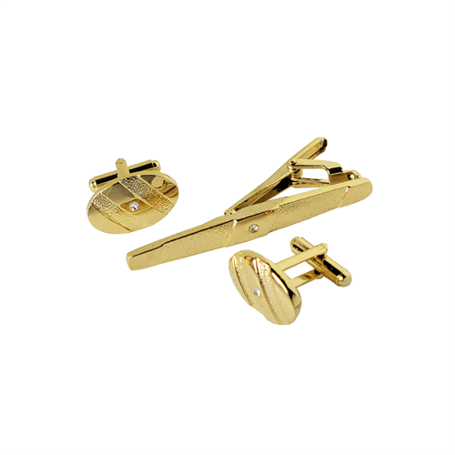 CUFFLINKS & TIE CLIP SET / TCF 011