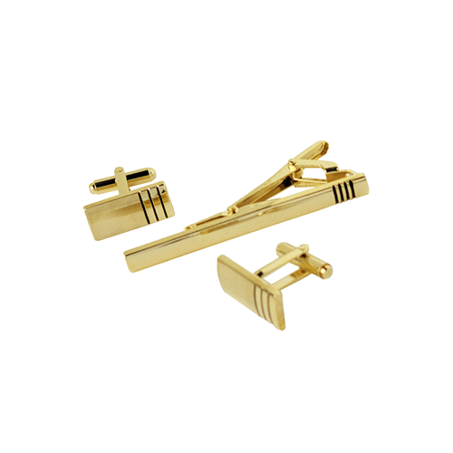 CUFFLINKS & TIE CLIP SET / TCF 016