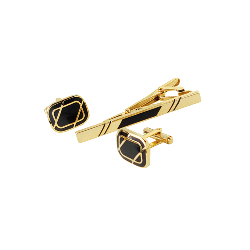 CUFFLINKS & TIE CLIP SET / TCF 018