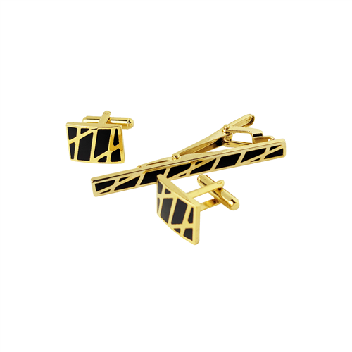 CUFFLINKS & TIE CLIP SET / TCF 019