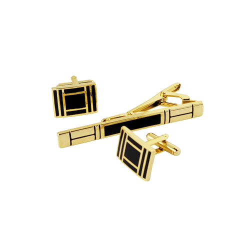 CUFFLINKS & TIE CLIP SET / TCF 020