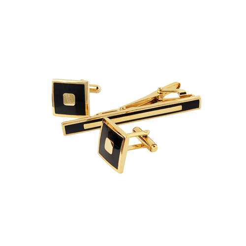CUFFLINKS & TIE CLIP SET / TCF 021