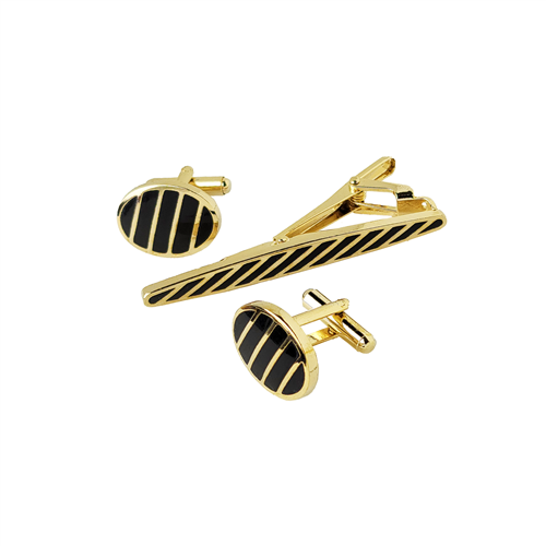 CUFFLINKS & TIE CLIP SET / TCF 022