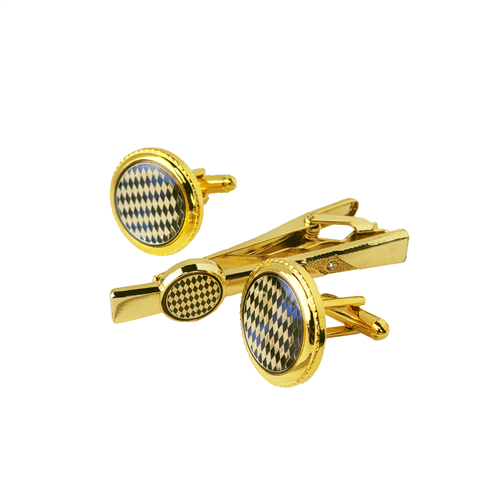 CUFFLINKS & TIE CLIP SET / TCF 031