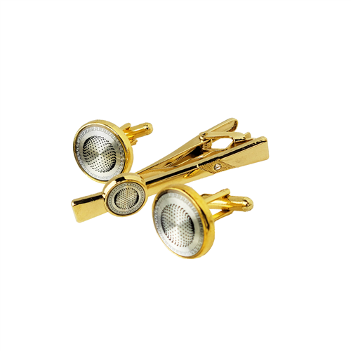 CUFFLINKS & TIE CLIP SET / TCF 032