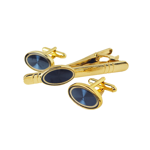 CUFFLINKS & TIE CLIP SET / TCF 034