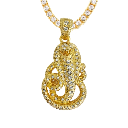 FULL STONE PENDANT AND CHAIN SET / THC 132