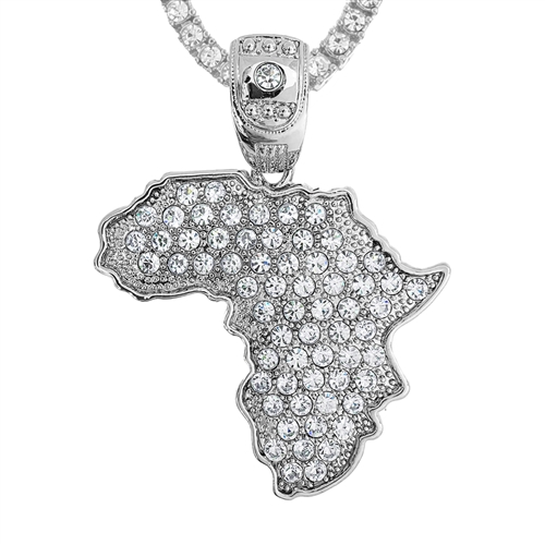FULL STONE PENDANT AND CHAIN SET / THC 136