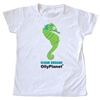 Happy green seahorse toddler tee