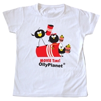 Toddler Tee featuring OllyPlanet characters at the movies!