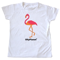 An adorable pink flamingo toddler tee!