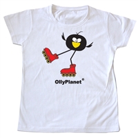 OllyPlanet's famous Olly Rollers design on a toddler tee.