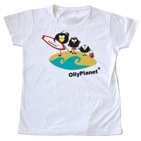 Toddler tee featuring Olly and friends on the beach