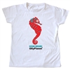 This red seahorse design is perfect for the toddler learning about colors and the ocean!