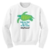 Sweatshirt with Green/turquoise Turtle design