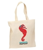 Tote Bag Red Seahorse