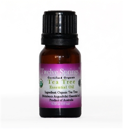 Twelve Springs Certified Organic Tea Tree Essential Oil