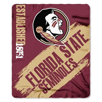 Florida State Seminoles 50"x60" Painted Fleece Throw