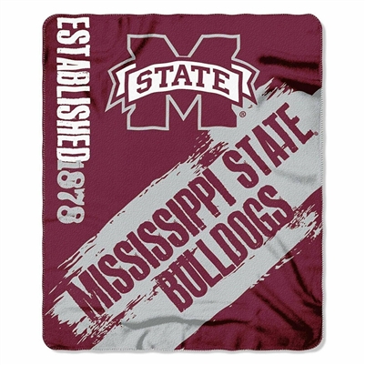 Mississippi State Bulldogs 50"x60" Painted Fleece Throw