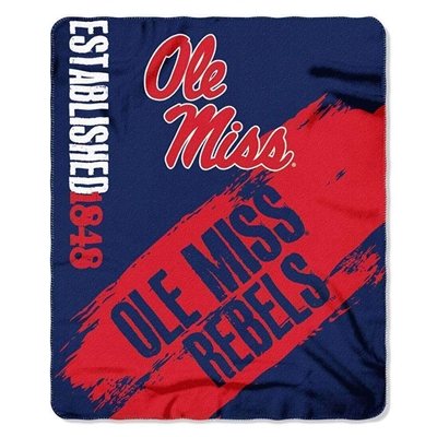 Mississippi Rebels 50"x60" Painted Fleece Throw