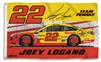 2017 Joey Logano #22 Shell Pennzoil 3'x5' Double Sided Flag