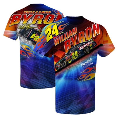 William Byron #24 Axalta Prism Sublimated Dry Fit Adult T-Shirt - Size Large