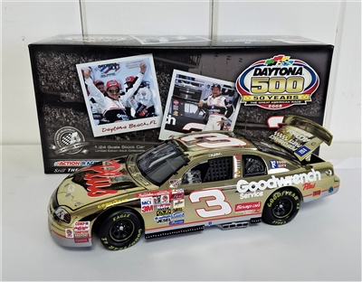 1998 Dale Earnhardt #3 Goodwrench Plus Daytona 500 Winner Gold Chrome 1/24 HOTO